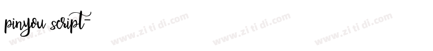 pinyou script字体转换